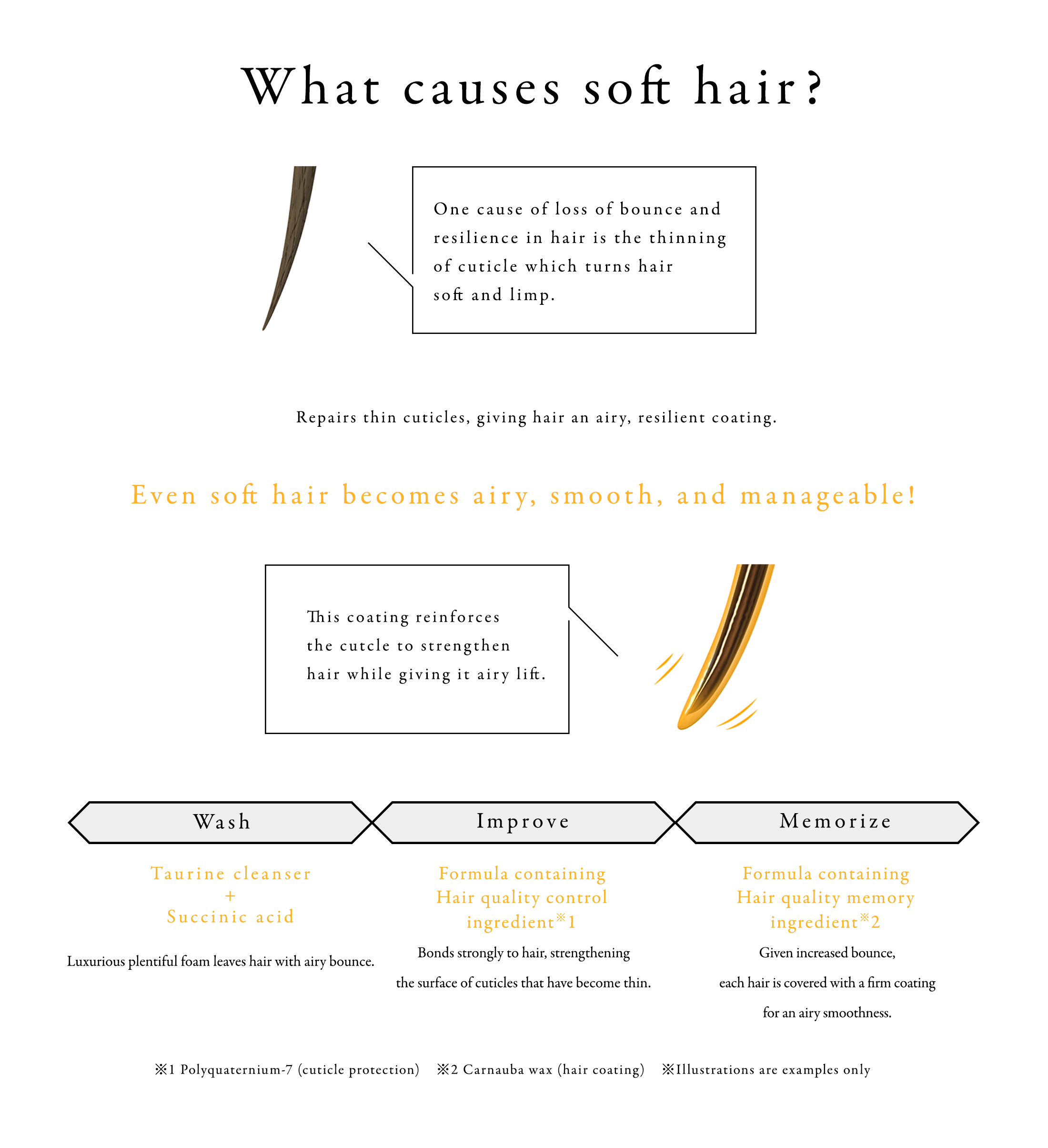 What causes soft hair?