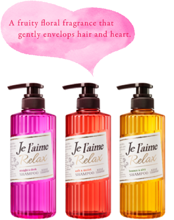 A fruity floral fragrance that gently envelops hair and heart.